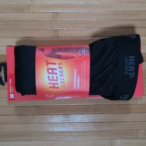 Womens Heat Locker Black Thermal Long Underwear Pants, Size Medium, NEW